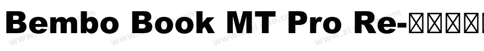 Bembo Book MT Pro Re字体转换